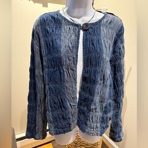 🐎#94 New Directions Indigo Denim Jean Jacket